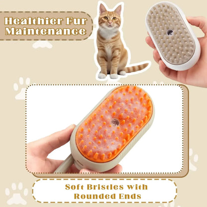 Ångborste för hund & katt